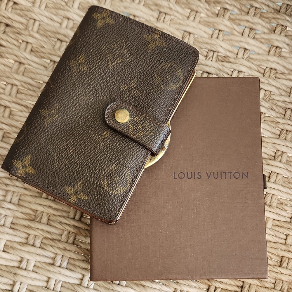 Louis Vuitton Brown and Gold Monogram Card Holder